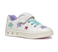 Geox J Skylin Girl B, Zapatillas, White/Multicolor, 35 EU