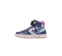 Geox J Skylin Girl F, Zapatillas, Navy/Fuchsia, 24 EU
