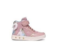Geox J Skylin Girl G, Zapatillas, LT Rose/Platinum, 32 EU