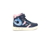 Geox J Skylin Girl, Zapatillas, Azul Marino, Rosa, 34 EU
