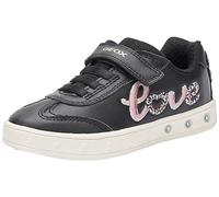 Geox J Skylin Girl, Zapatillas Niñas, Black Lt Pink, 26 EU