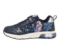 Geox J SPACECLUB GIRL, Sneakers para Niñas, NAVY/PLATINUM, 34 EU