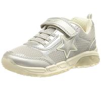 Geox J Spaziale Girl A, Sneakers para Niña, Plata (Silver), 34 EU