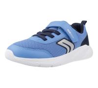 Geox J SPRINTYE Boy A - Zapatillas Deportivas, Color Azul Marino/Amarillo, Talla 32 EU