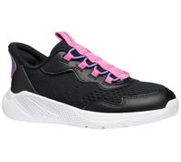 Zapatillas Geox Sprintye Fast In A - Mesh+Ge Infantil Negro/Fucsia 35