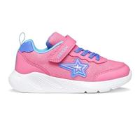 Geox J SPRINTYE Girl A Sneaker, Pink/Indigo, 32 EU