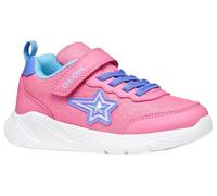 Geox J SPRINTYE Girl A Sneaker, Pink/Indigo, 35 EU