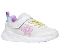 Geox J SPRINTYE Girl A Sneaker, White/Multicolor, 36 EU