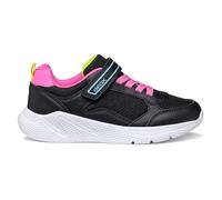 Geox J Sprintye Girl, Zapatillas, Black Fluo Fuchsia, 33 EU