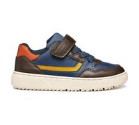 Geox J Theleven Boy, Zapatillas, Marrón, Azul Marino, 30 EU