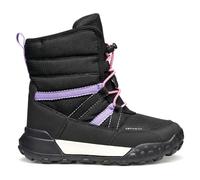 Geox J Trekkyup Girl B AB, Bota de Tobillo, Negro y Morado, 24 EU