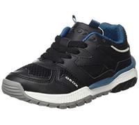 Geox J Tuono Boy C, Sneakers para Niño, Multicolor (Black/Petrol), 30 EU