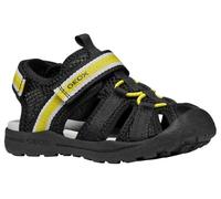 Geox J Vaniett Boy A Sandalia, negro/amarillo, talla 35 EU