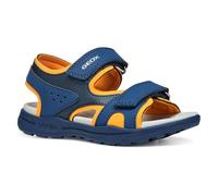 Geox J VANIETT Boy C, Sandalia, Navy/Orange, 35 EU