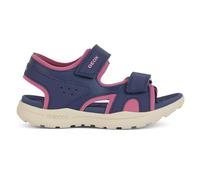 Geox J Vaniett Girl A, Sandalia, Azul Marino, Fucsia, 36 EU