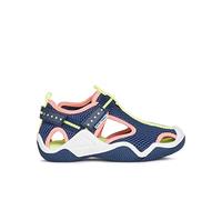 Geox J Wader Girl A, Sandalias para Niña, Multicolor (Navy/Fluo Fuchsia), 24 EU