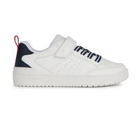 Geox J Washiba Boy A, Zapatillas, Blanco Azul Marino, 35 EU
