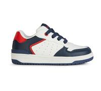 Geox J Washiba Boy B, Zapatillas, Blanco Azul Marino, 33 EU