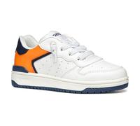 Geox J WASHIBA Boy B, Zapatillas, White/Lt Orange, 28 EU