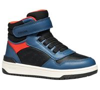 Geox J Washiba Boy, Zapatillas, Azul/Negro, 37 EU