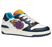 Geox J Washiba Boy, Zapatillas, Blanco Azul Marino, 30 EU