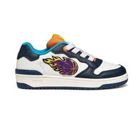 Geox J Washiba Boy, Zapatillas, Blanco Azul Marino, 33 EU