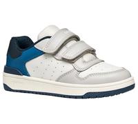 Geox J Washiba Boy - Zapatillas Deportivas, Color Blanco/Gris (34 EU), Color Blanco y Gris., 34 EU