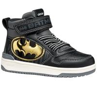 Geox J Washiba Boy, Zapatillas, Negro y Dorado, 33 EU