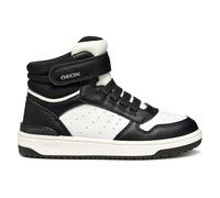 Geox J Washiba Boy, Zapatillas, Negro Blanco, 24 EU