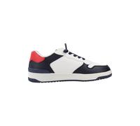 Geox J Washiba Boy B, Zapatillas, Blanco Azul Marino, 37 EU