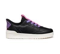 Geox J WASHIBA Fast IN GI - Zapatillas Deportivas, Color Negro/Fucsia, Talla 32 EU, Color Negro y Fucsia., 32 EU