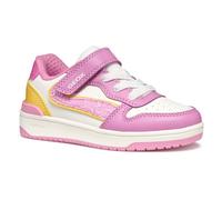 Geox J WASHIBA Girl A, Zapatillas, Dk Pink/Yellow, 34 EU