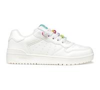 Geox J Washiba Girl D - Zapatillas Deportivas, Color Blanco/Multicolor, Talla 38 EU