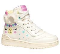 Geox J Washiba Girl, Zapatillas, Lt Marfil Multicolor, 30 EU