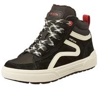 Geox J Weemble Boy A, Zapatillas Niños, Black Red, 28 EU