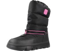 Geox - J WILLABOOM GIRL B A, Bota de nieve, BLACK/FUCHSIA,