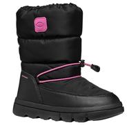 Geox J WILLABOOM Girl B A, Bota de Nieve, Black/Fuchsia, 37 EU