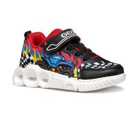 Geox J WROOM Boy D, Zapatillas, Black/Red, 30 EU