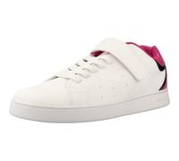 Geox J ECLYPER Girl Sneaker, White/Fuchsia, 36 EU, Color Blanco Fucsia., 36 EU
