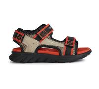 Geox Jóvenes J Airadyum BO Sandal, Dk Beige Red, 30 EU