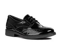 Geox JR AGATA D, Zapatos De Cordones Brogue, para Niñas, Negro (Black), 36 EU