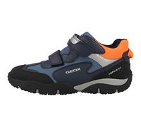 Geox Jr Baltic Boy B Abx, Zapatos para Niño, Multicolor (Navy/Orange), 30 EU