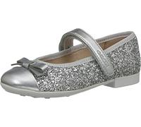 Geox JR PLIE', Bailarinas para Niñas, Plata (Silver), 24 EU
