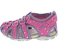 Geox Jr Sandal Roxanne A, Sandalias para Niña, Multicolor (Fuchsia/Lilac), 35 EU