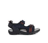 Geox Jr Sandal Strada A, Sandalias Niños, Multicolor Navy Dk Red, 29 EU
