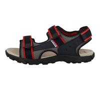 Geox JR SANDAL STRADA, Sandalia para Niños, NAVY/RED, 32 EU