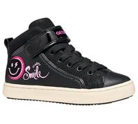 Geox Junior Girl J Kalispera Girl I - Zapatillas Deportivas para niña (Talla 35), Color Negro y Fucsia