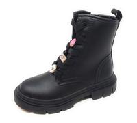 Geox Karsyn J660KH - Botín anfibio con Charm Smile con cierre de cordón y cremallera