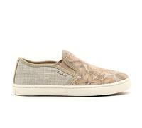 Geox KIWI J62D5D Beige Ballerinas Brillantes Mocasines de Piel Infantil