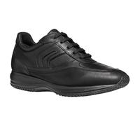 Geox Men's Uomo Happy A Sneaker, Black, 43 EU
